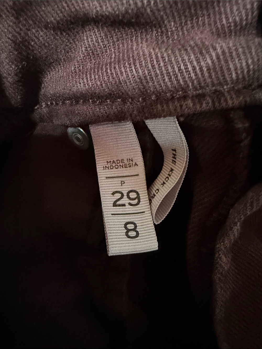 LOFT Burgundy Flare Jeans - Picture 4 of 4